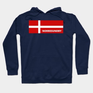 Norresundby Denmark in Danish Flag Hoodie